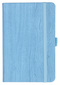Notizbuch Style Small im Format 9x14cm, Inhalt liniert, Einband Woody in der Farbe Sky