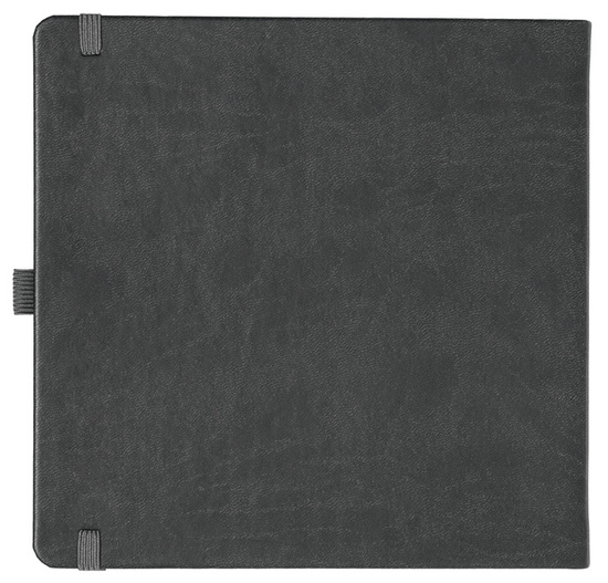 Notizbuch Style Square im Format 17,5x17,5cm, Inhalt blanco, Einband Slinky in der Farbe Dark Grey