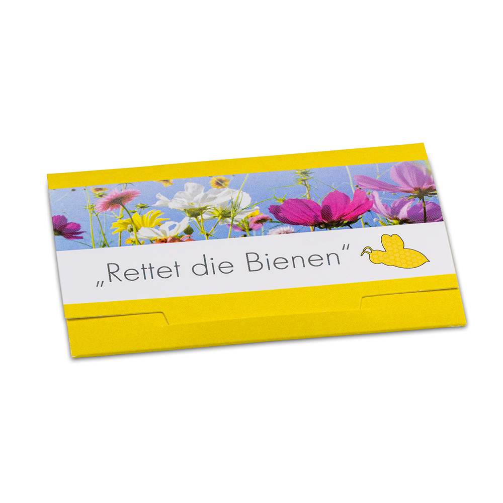 Samenpapier im Klappkärtchen - Schmetterling