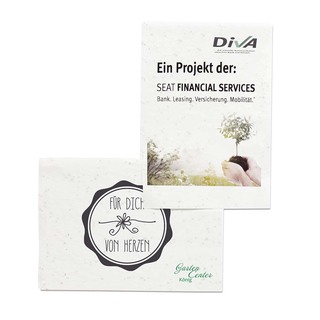 Samenpapier DIN A7 - 7,4 x 10,5 cm - Blumenmischung 4/4-c