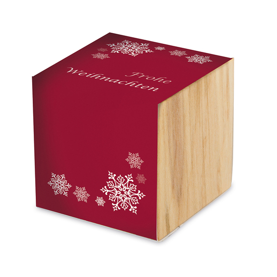 Pflanz-Holz Maxi mit Samen - Gewürzpaprika, 1 Seite gelasert