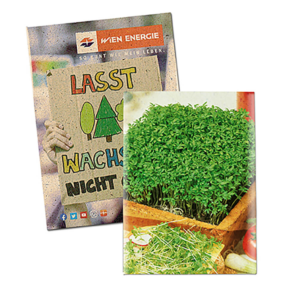 Samentütchen Mini - Graspapier - Gartenkresse