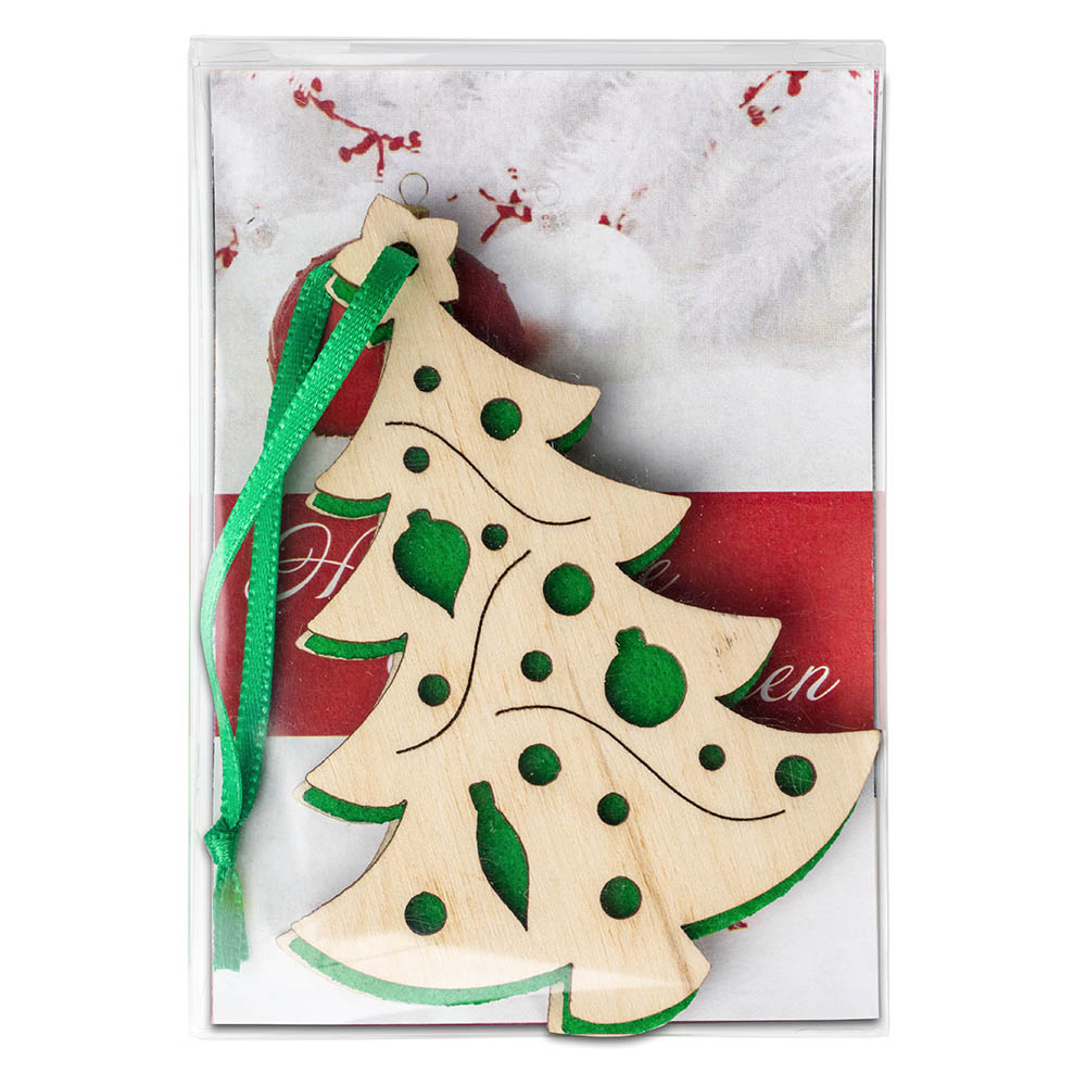 Holz-Filz Anhänger - Tannenbaum in Box