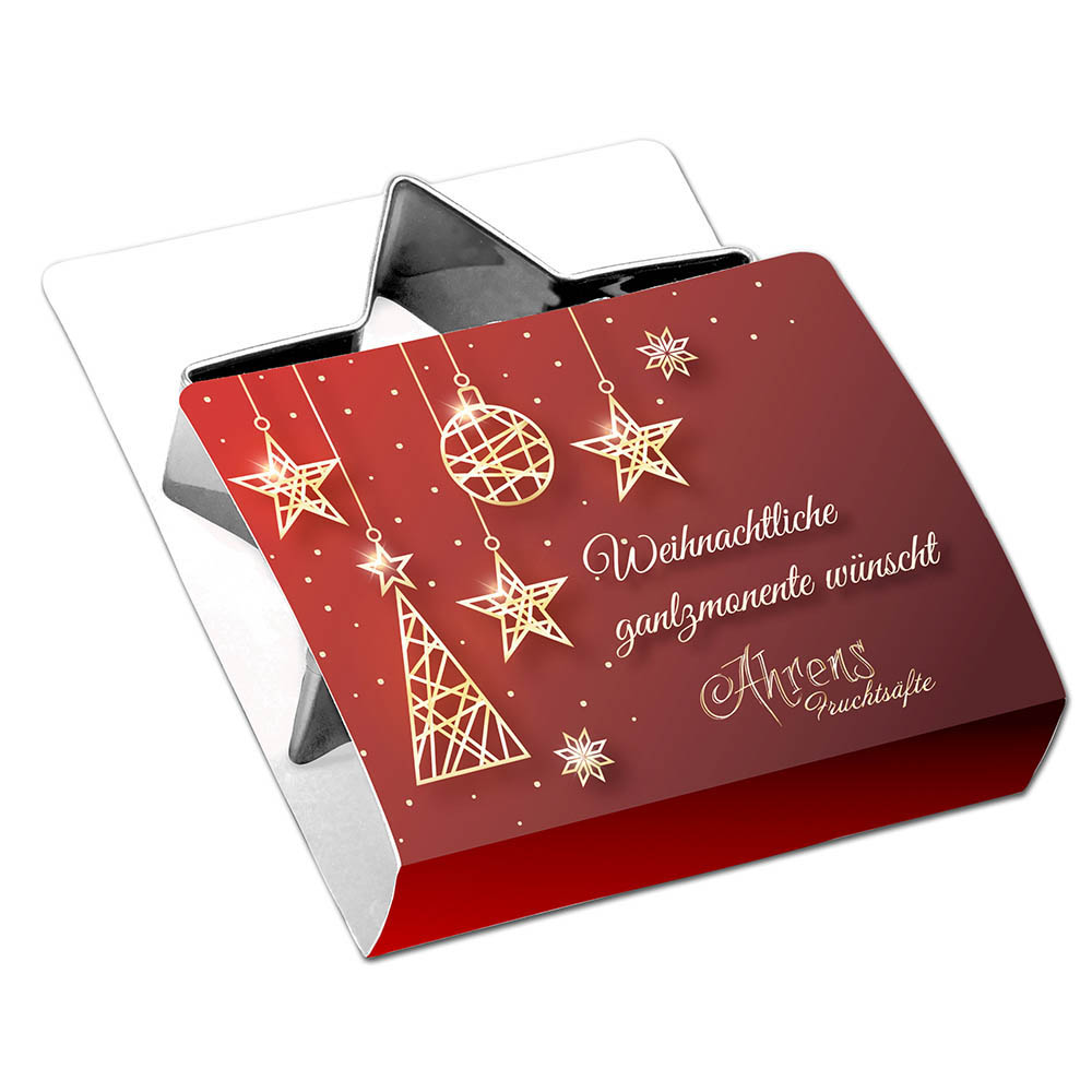 Backförmchen Single-Pack - Weihnachten - Elch 4/0-c, Lasergravur