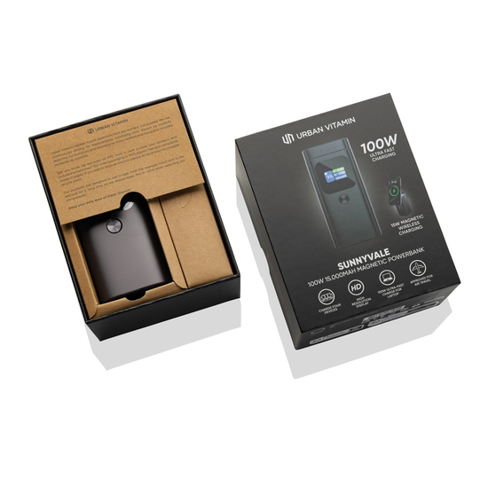 Urban Vitamin Sunnyvale 100W 15.000mAh magnetische Powerbank