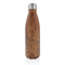 Vakuumisolierte Stainless Steel Flasche mit Holzoptik