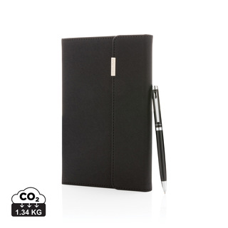 Swiss Peak Deluxe A5 Notizbuch mit Stift