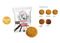 Coffee Cookies Flowpack, Inhalt: Coffee Cookies Spekulatius, Haselnuss