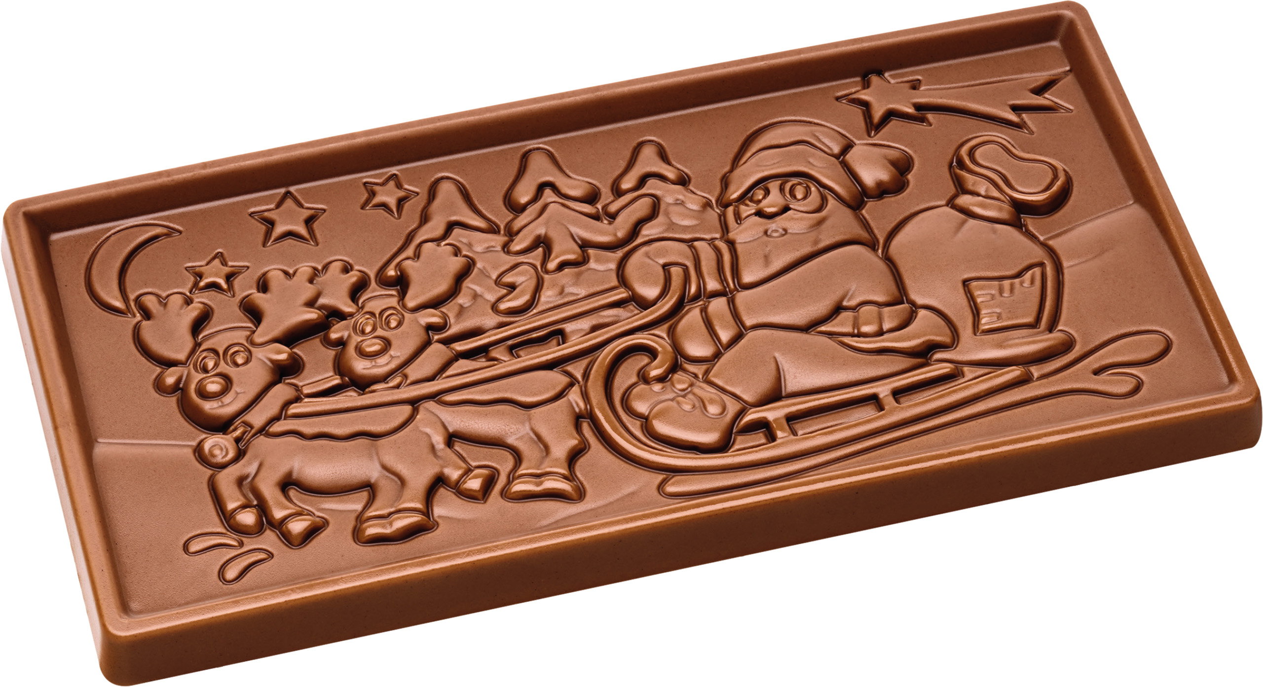 Schokolade 100 g Tafel im Karton, Inhalt: Callebaut Vollmilch Schokolade Kalender ca. 100 g