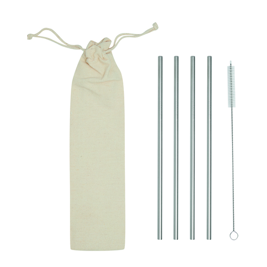 Edelstahl-Strohhalm-Set DRINK FRIENDLY