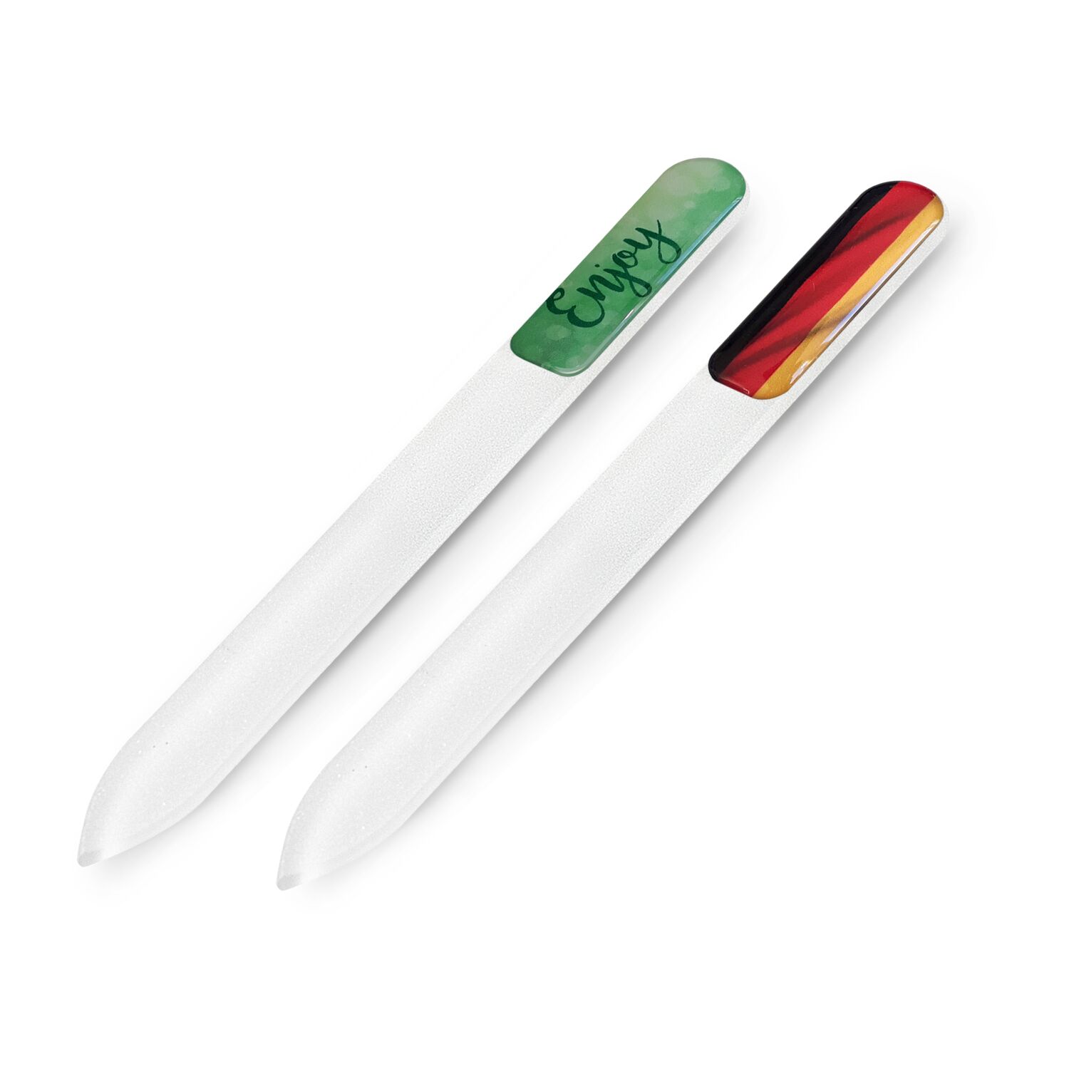 Premium-Glasnagelfeile, geätzt - transparent