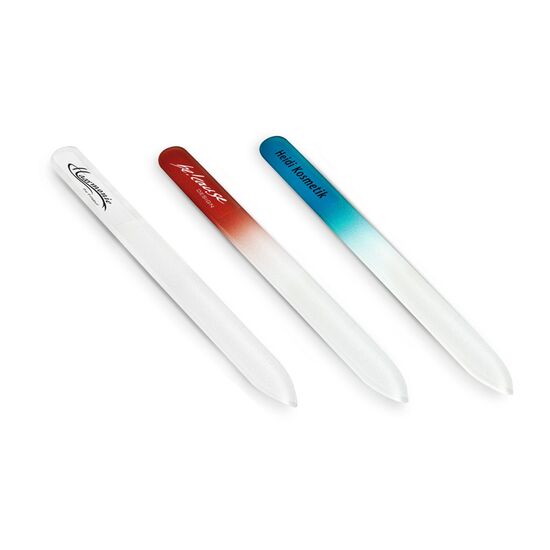 Premium-Glasnagelfeile, geätzt - transparent