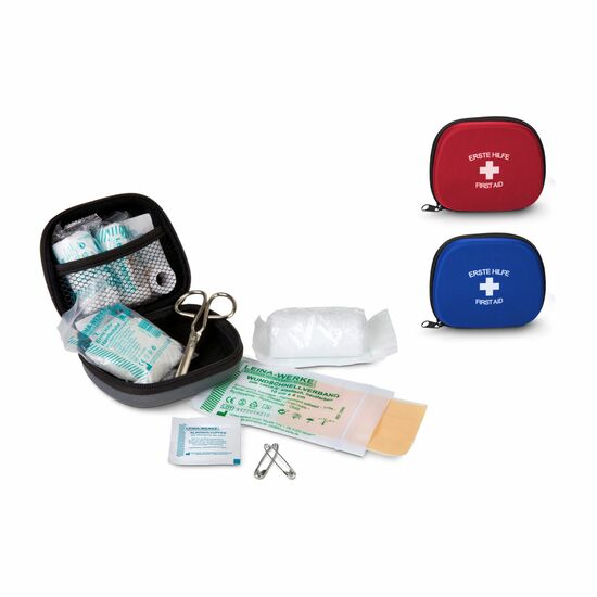 First Aid Kit rot - Erste Hilfe Set, 12-teilig, deutsche Markenware