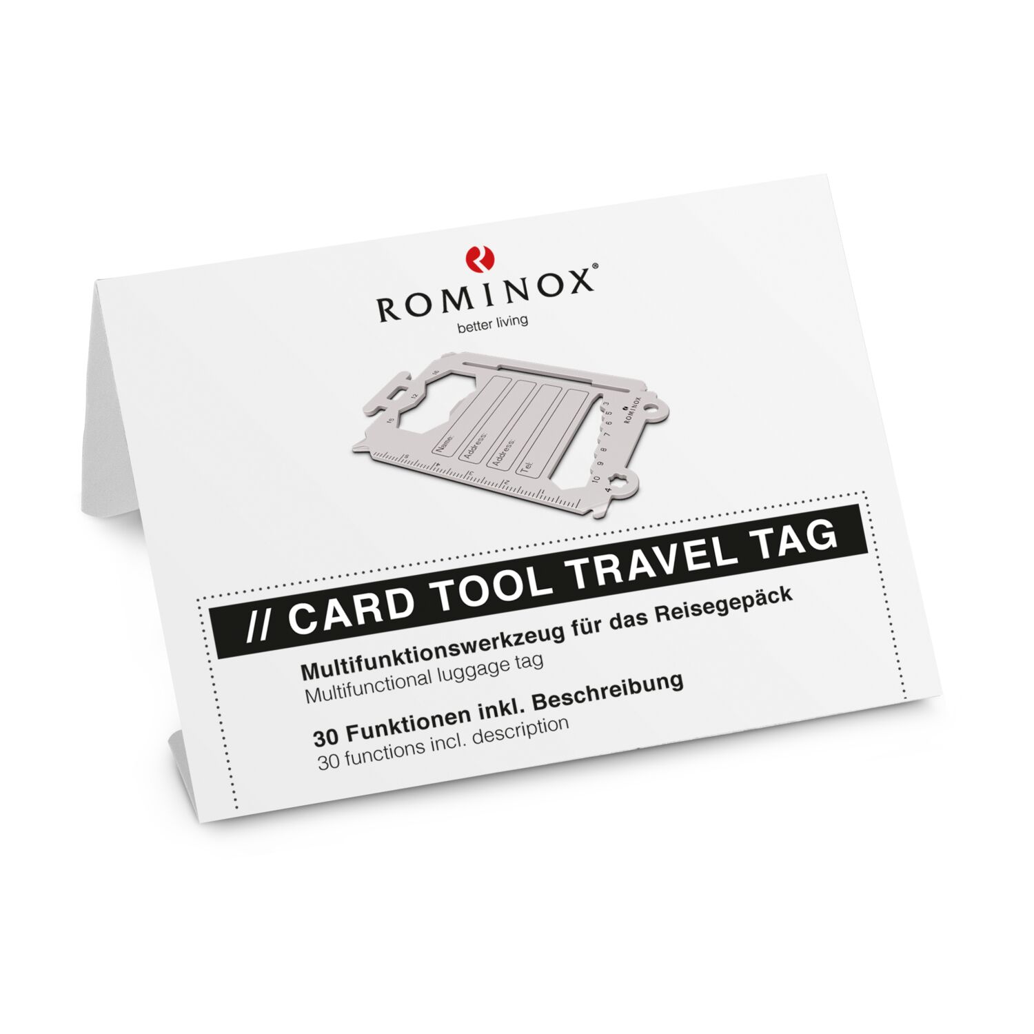 ROMINOX® Card Tool // Travel Tag - 30 Funktionen