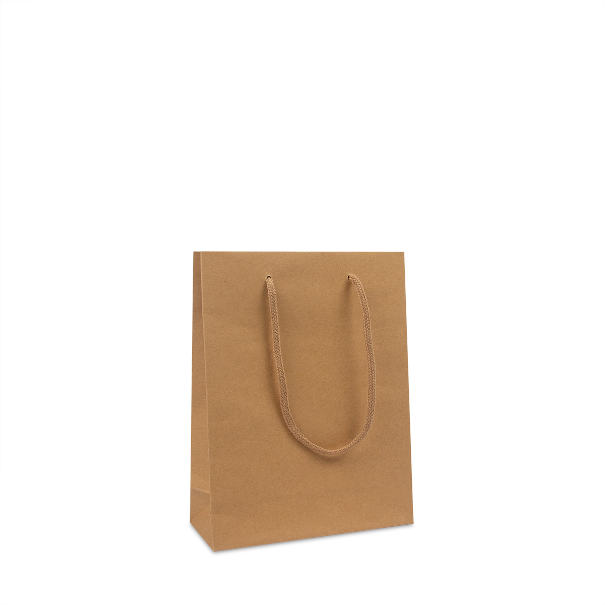 Tragetasche Deluxe  DPK116 20 x 8 x 25+5 cm  braun Kraft A-grade