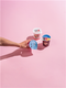 Bio-Müsli Portionsbecher mit Logosticker 85 g