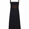 Division Waxed Look Denim Bib Apron With Faux Leather